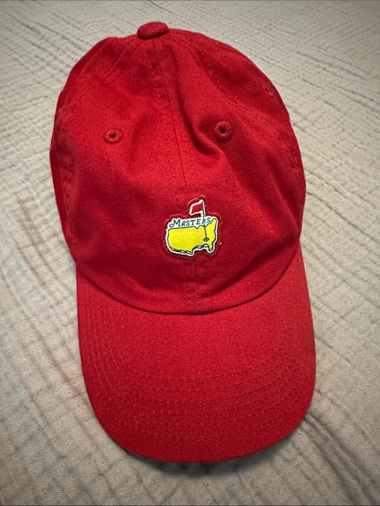 American Needle Other - American Needle Red Baseball Cap with Yellow Patch